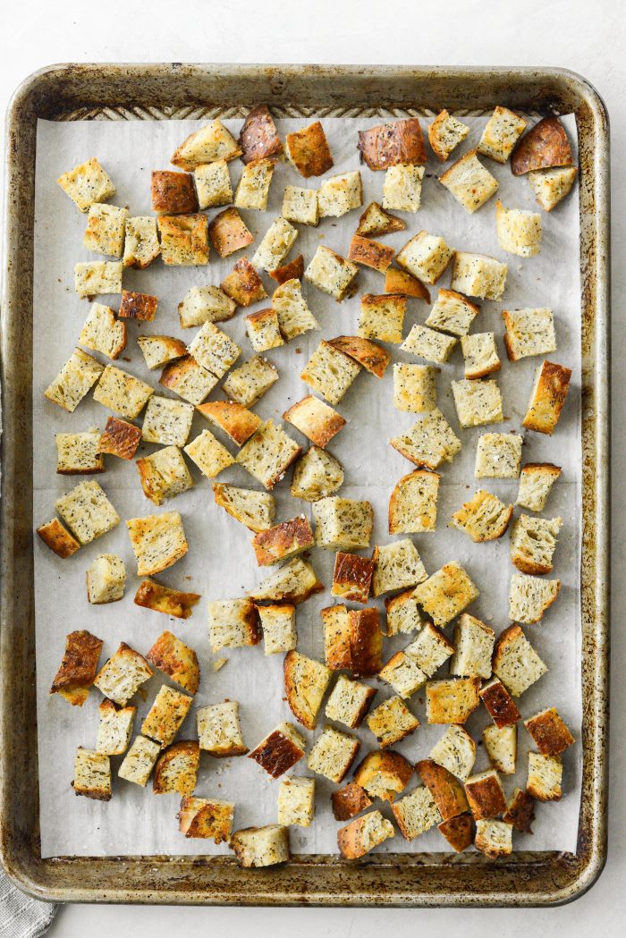 baked croutons