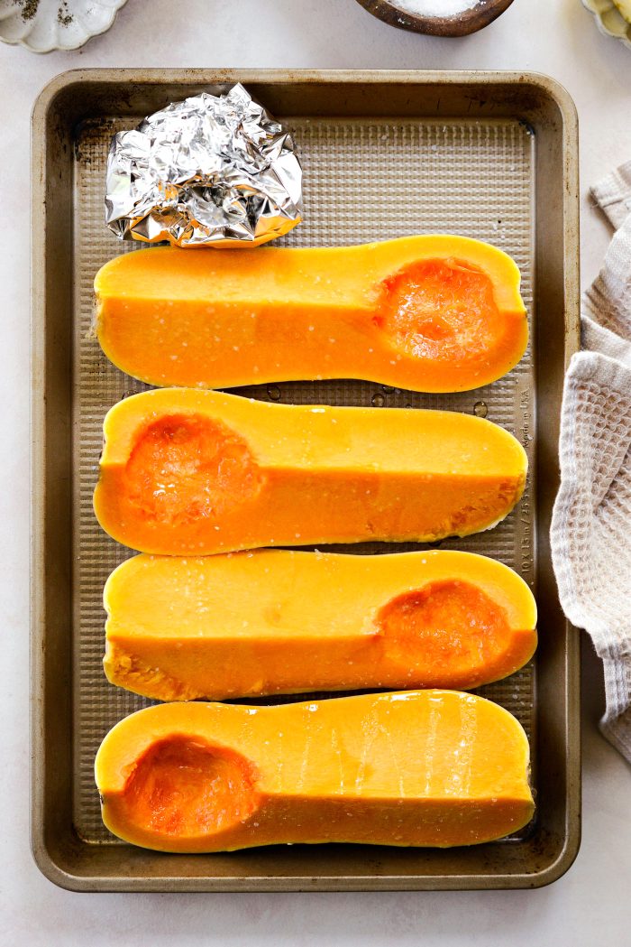 roast garlic pouch with squash