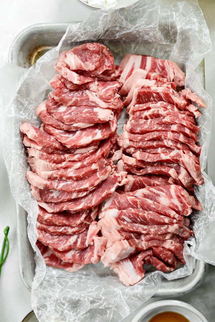 sliced steaks