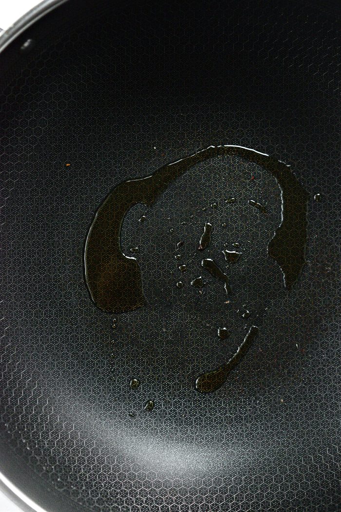 wipe out pan and add toasted sesame oil