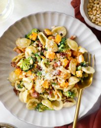 Orecchiette with Squash and Broccoli