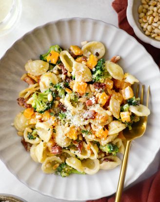 Orecchiette with Squash and Broccoli
