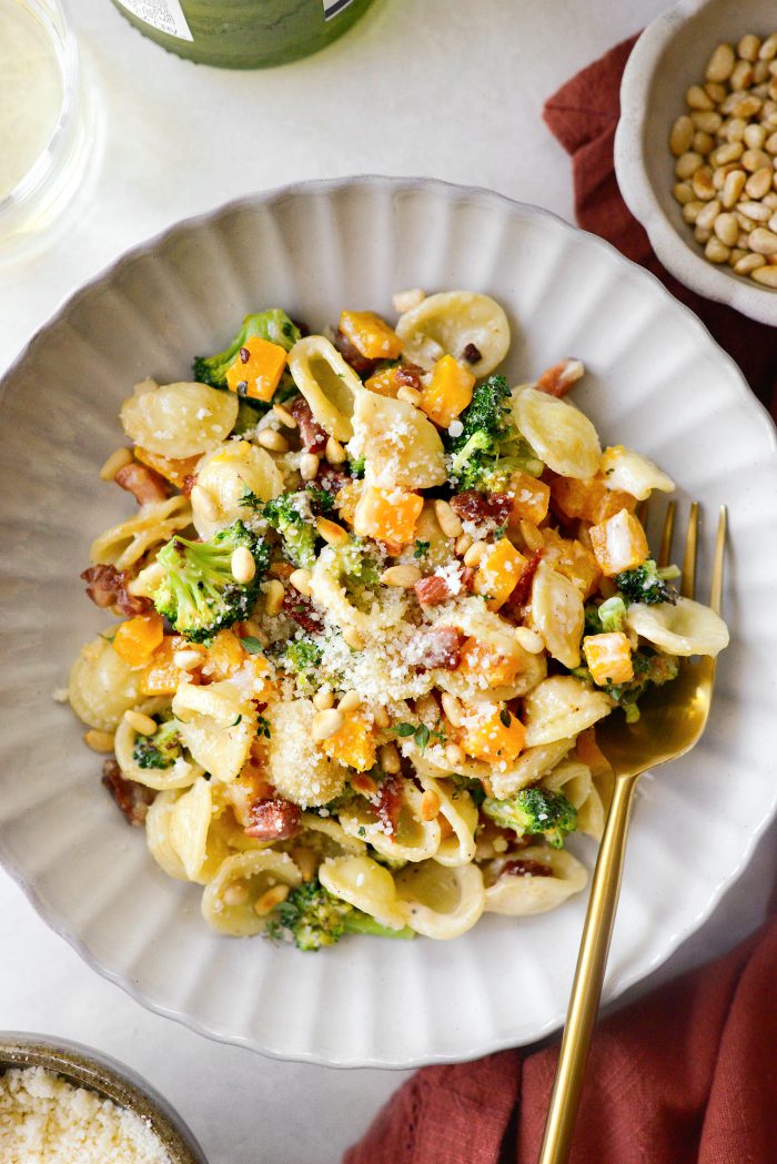 Orecchiette with Squash and Broccoli