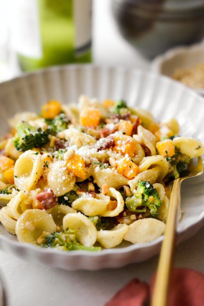 Orecchiette with Squash and Broccoli