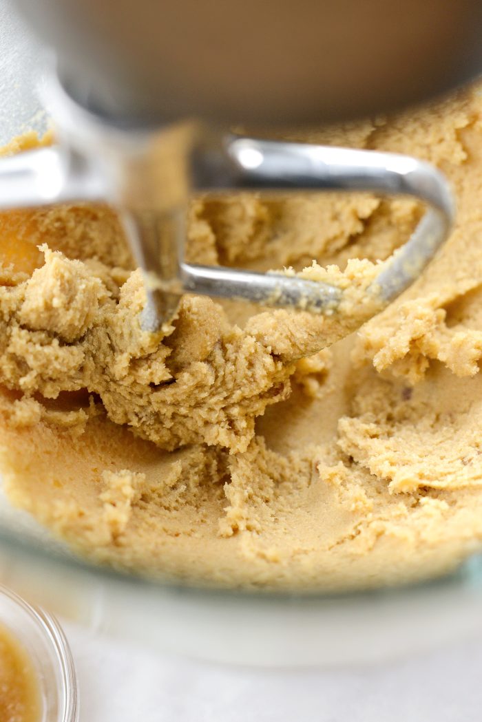cream butter and sugars