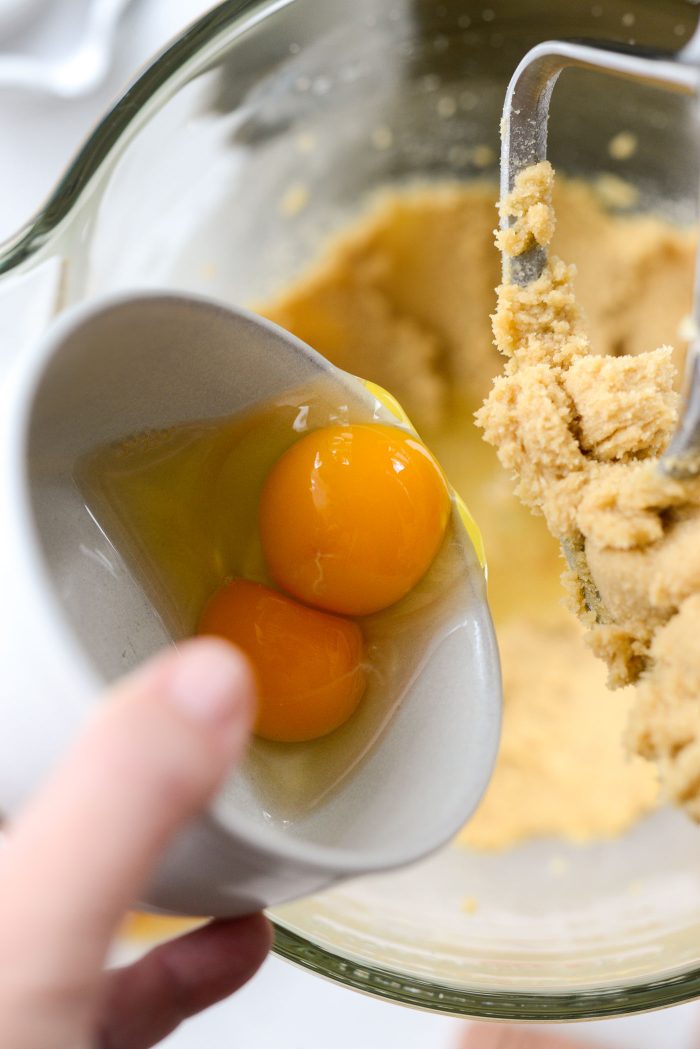 add eggs one at a time