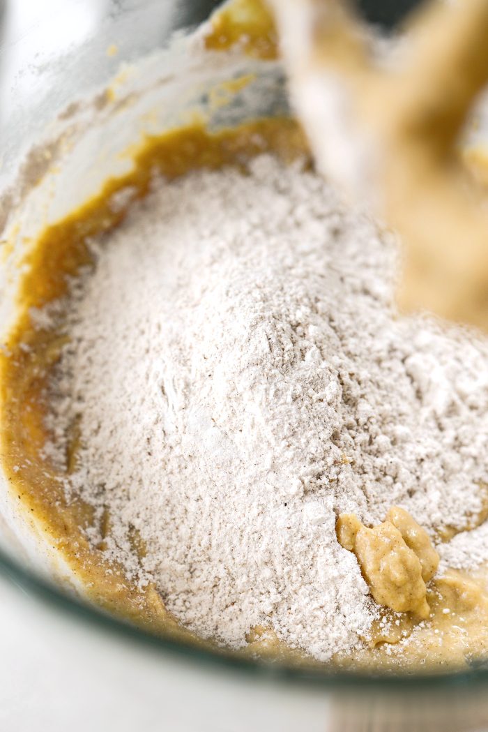 gradually add in dry ingredients