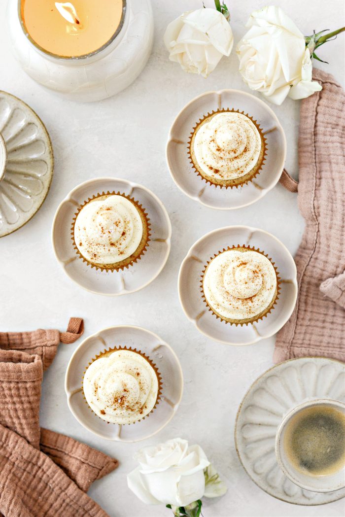 Spiced Cupcakes with Brown Butter Cream Cheese Buttercream