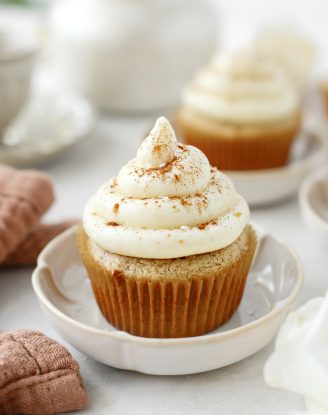 Spiced Cupcakes with Brown Butter Cream Cheese Buttercream