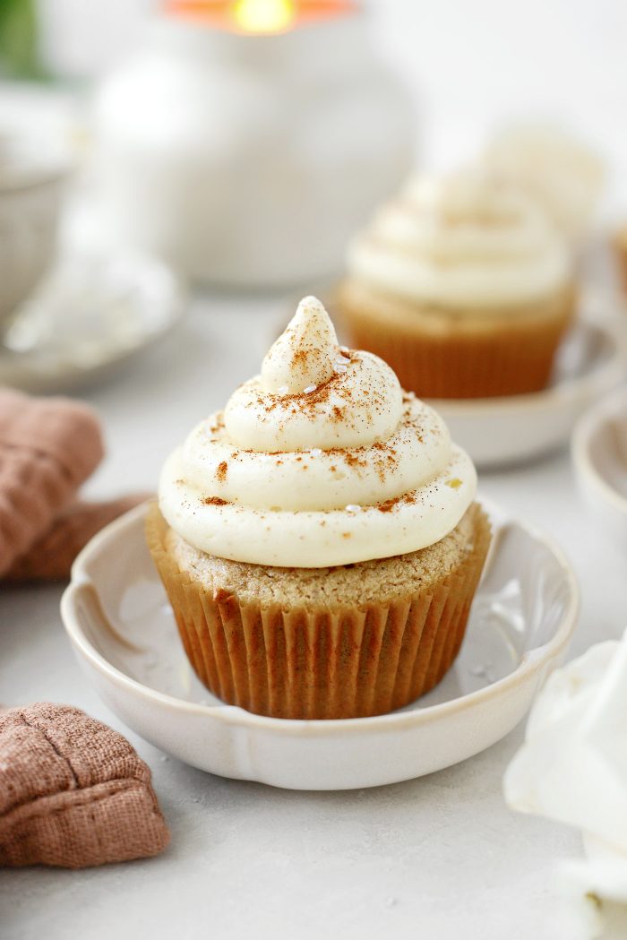 Spiced Cupcakes with Brown Butter Cream Cheese Buttercream