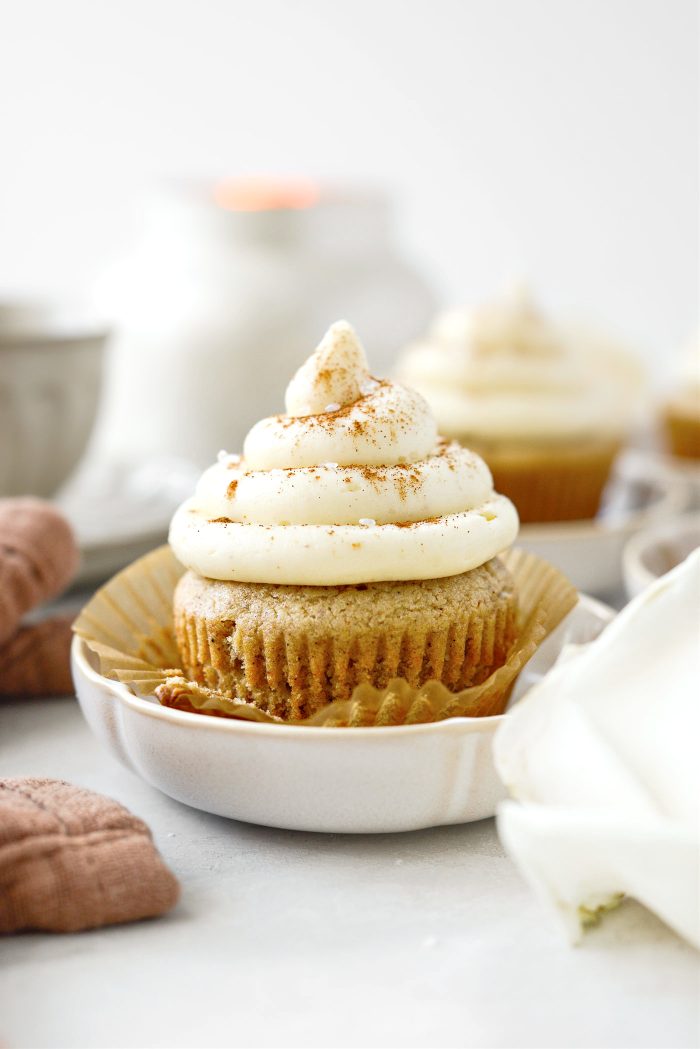 Spiced Cupcakes with Brown Butter Cream Cheese Buttercream