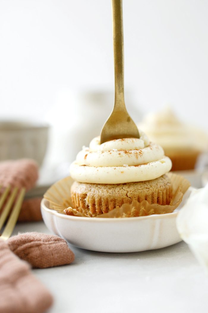 Spiced Cupcakes with Brown Butter Cream Cheese Buttercream