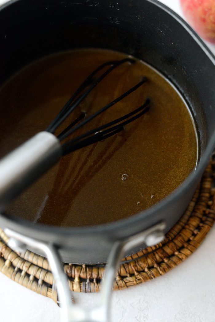 heat and whisk until thickened