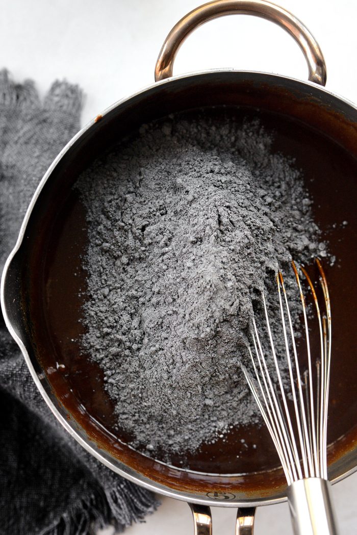 add in coco/flour mixture