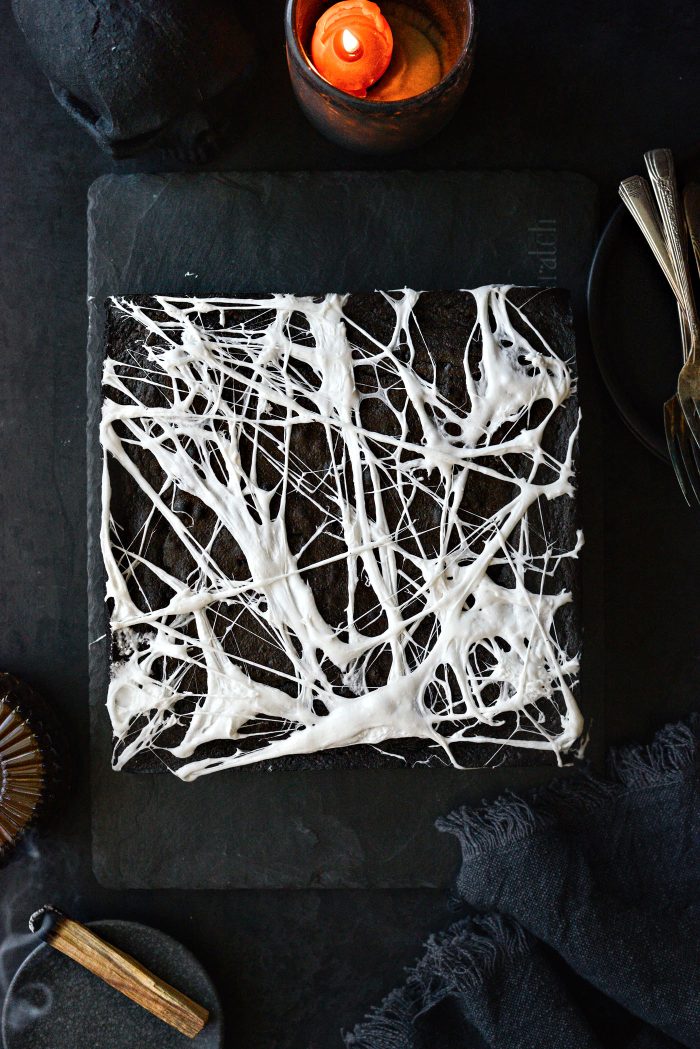 Cobweb Brownies