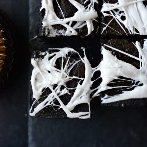 Cobweb Brownies