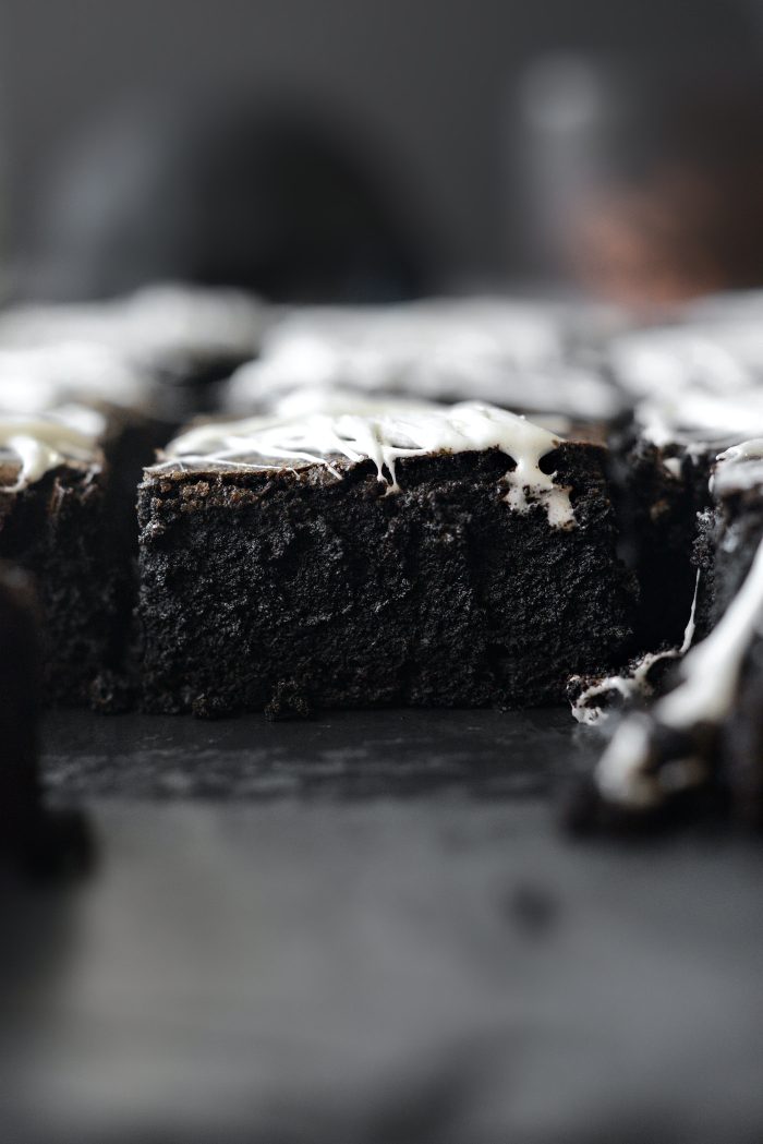 Cobweb Brownies