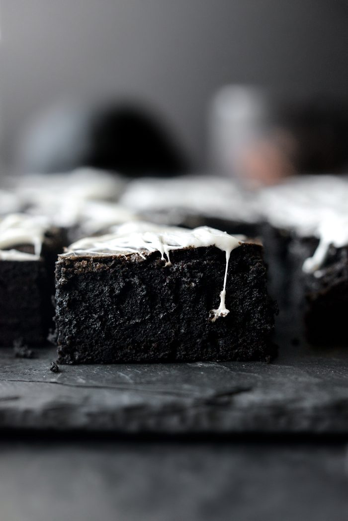 Cobweb Brownies