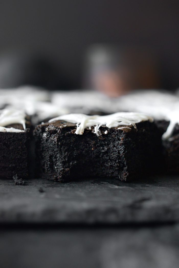 Cobweb Brownies