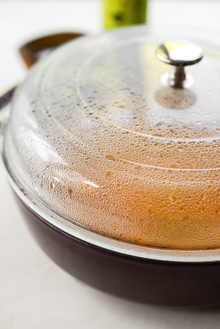 Cover and bring to a boil