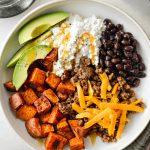 Sweet Potato Beef Bowl with Hot Honey