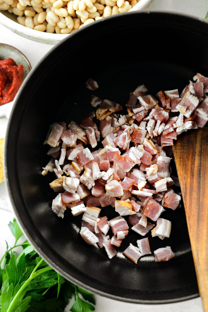 add bacon to a cold dutch oven