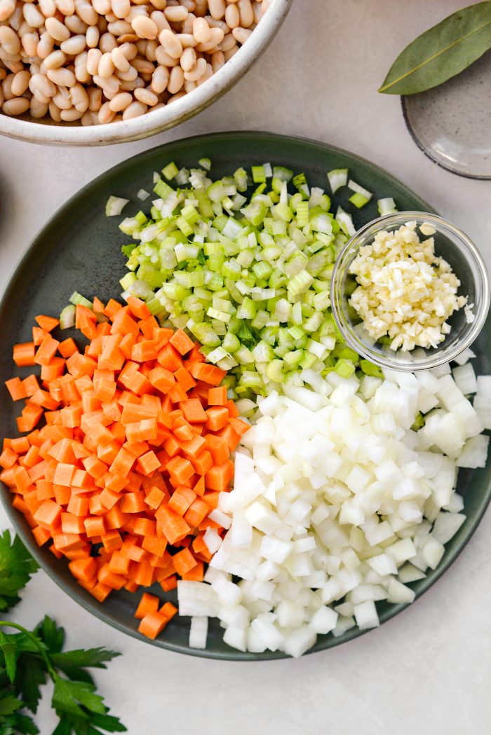 meanwhile prep veggies