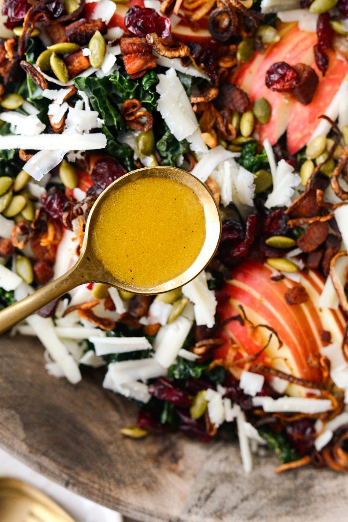 drizzle with dressing