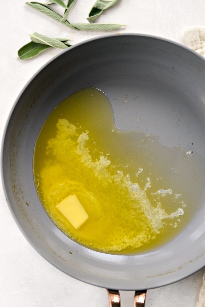 melt butter in skillet