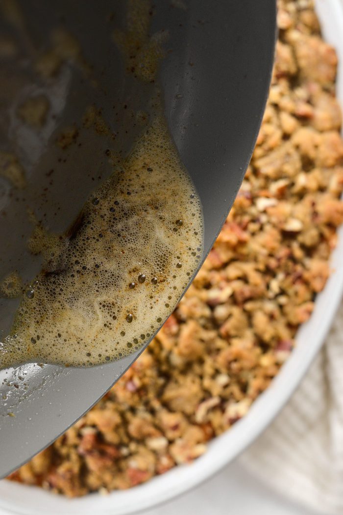 remove sage and pour the browned butter over top