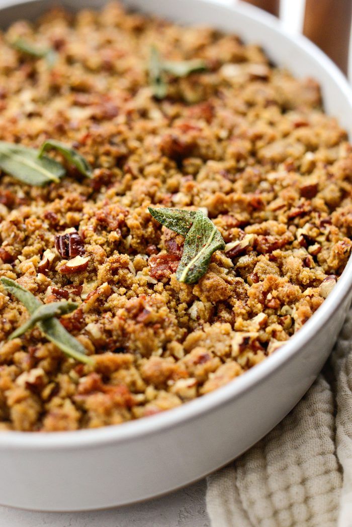 Maple Bourbon Bacon Sweet Potato Casserole