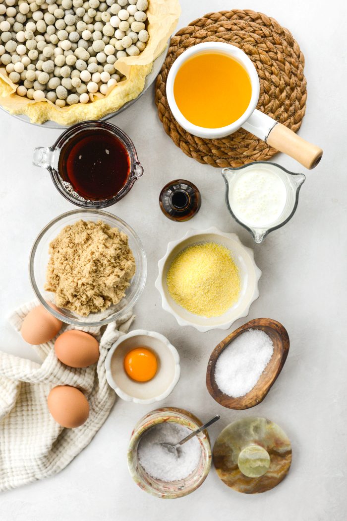 Ingredients for Salted Maple Pie
