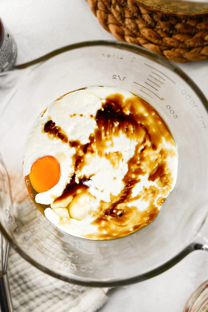 eggs, egg yolk, cream and vanilla