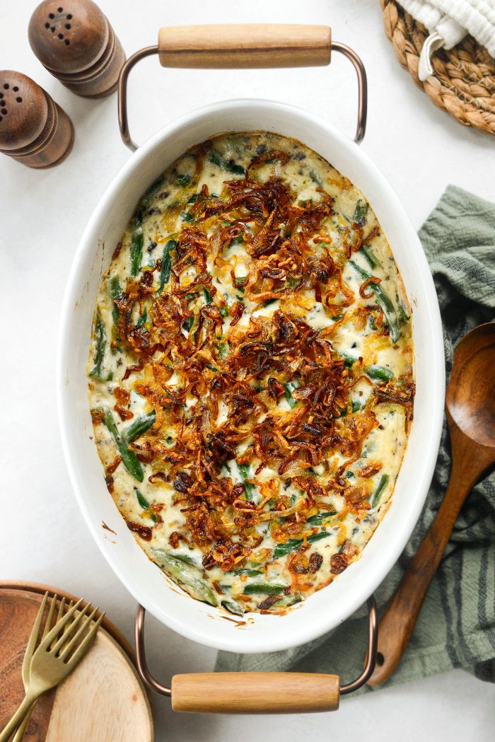 Green Bean Casserole with Fried Shallots
