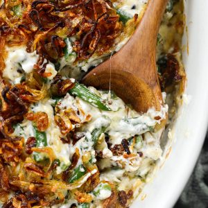 Green Bean Casserole with Fried Shallots