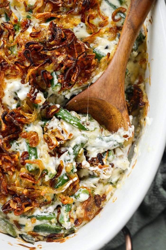 Green Bean Casserole with Fried Shallots