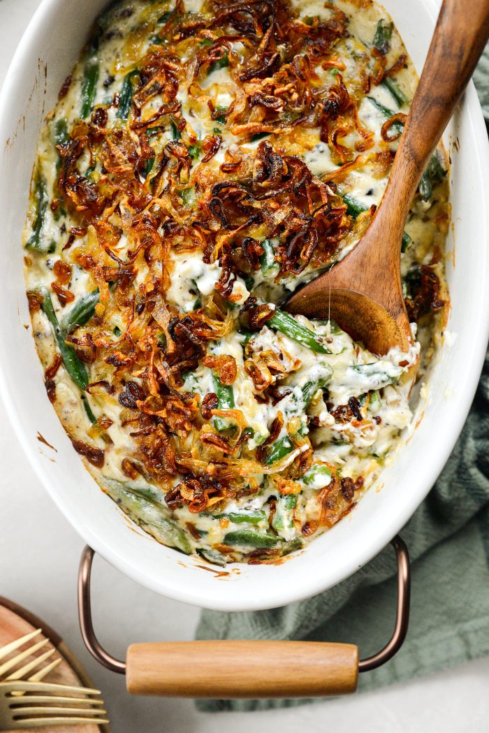 Green Bean Casserole with Fried Shallots