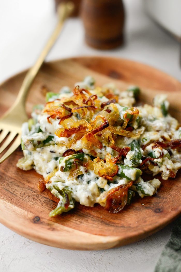 Green Bean Casserole with Fried Shallots