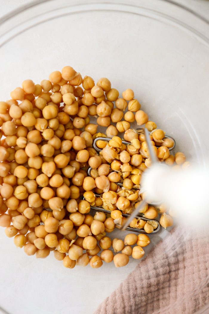 smash chickpeas