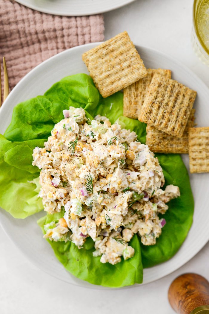 Smashed Chickpea Chicken Salad