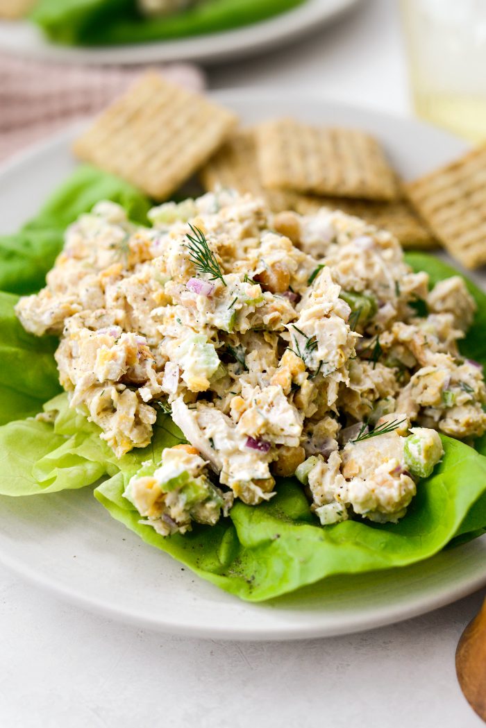 Smashed Chickpea Chicken Salad