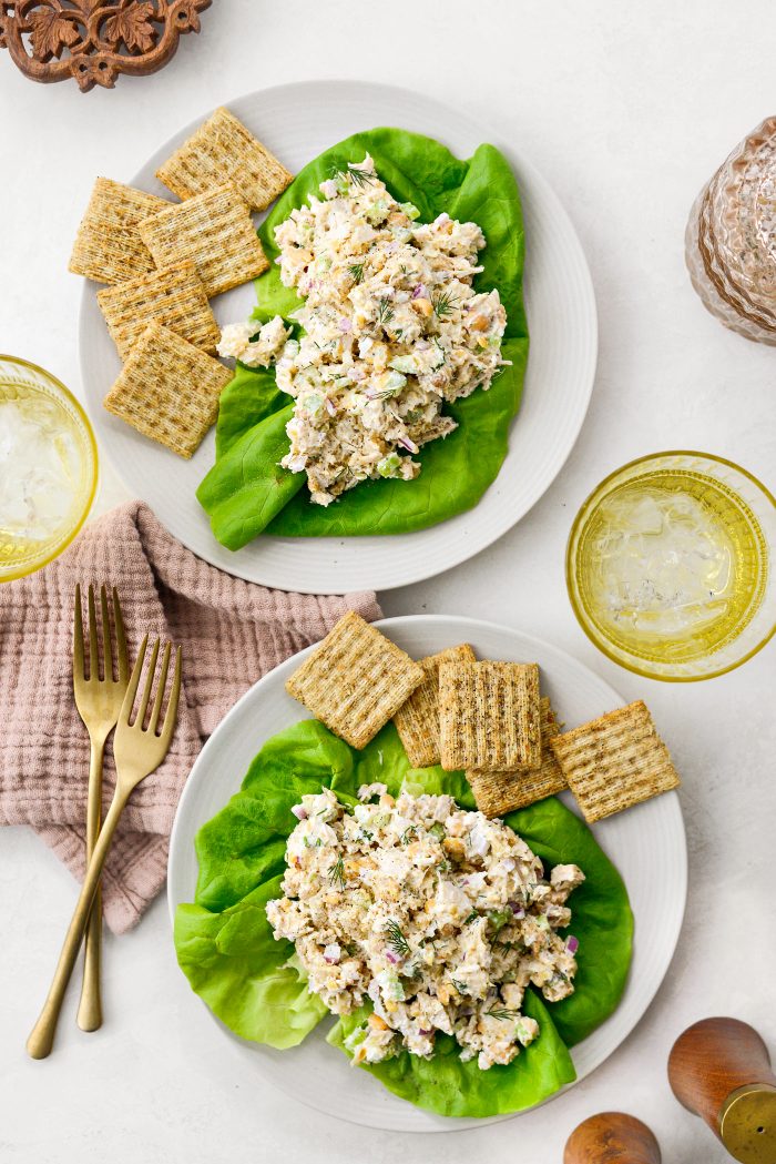 Smashed Chickpea Chicken Salad