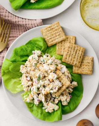 Smashed Chickpea Chicken Salad