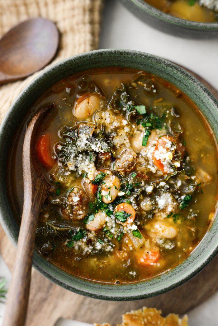 Italian Sausage White Bean Soup with Kale