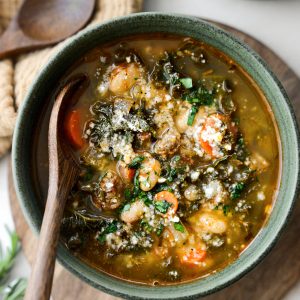 Italian Sausage White Bean Soup with Kale