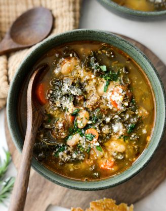 Italian Sausage White Bean Soup with Kale