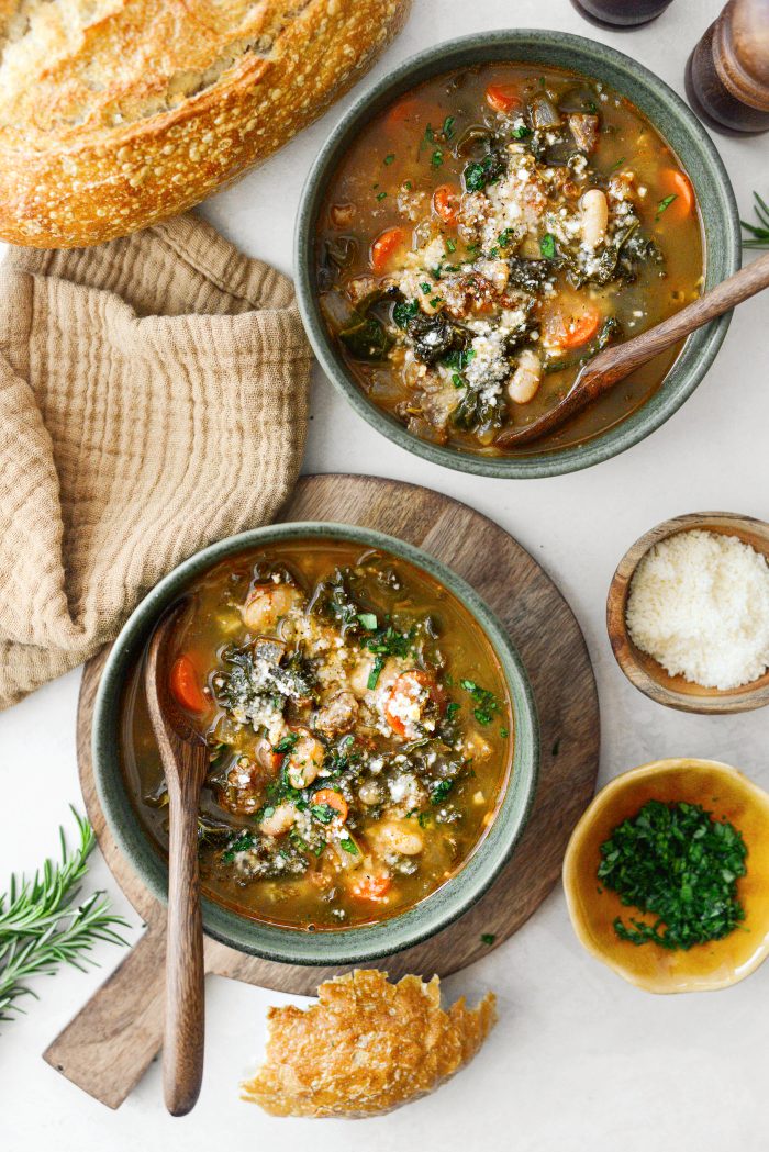 Italian Sausage White Bean Soup with Kale