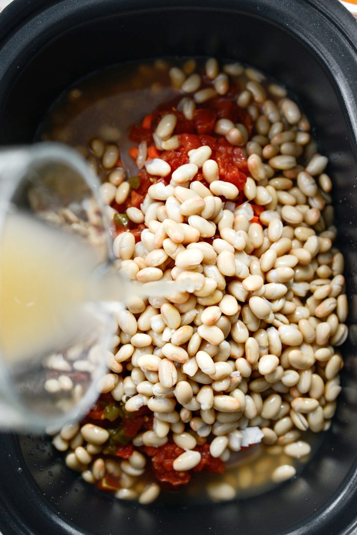 add beans and broth