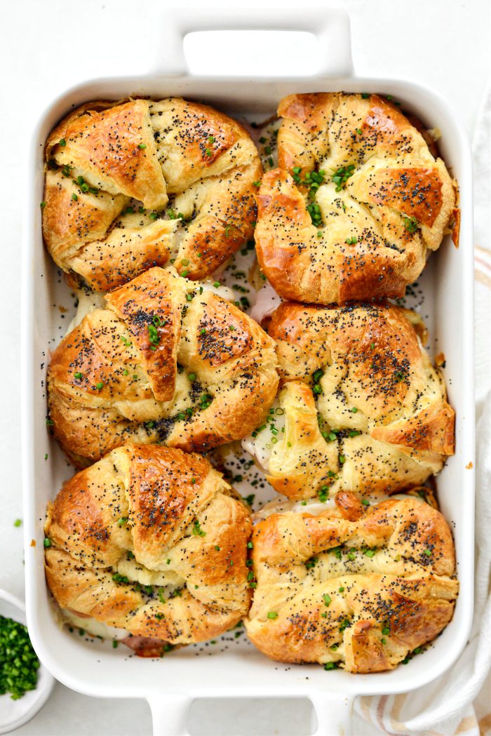 Baked Ham and Cheese Croissant Sandwiches