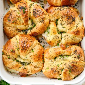 Baked Ham and Cheese Croissant Sandwiches